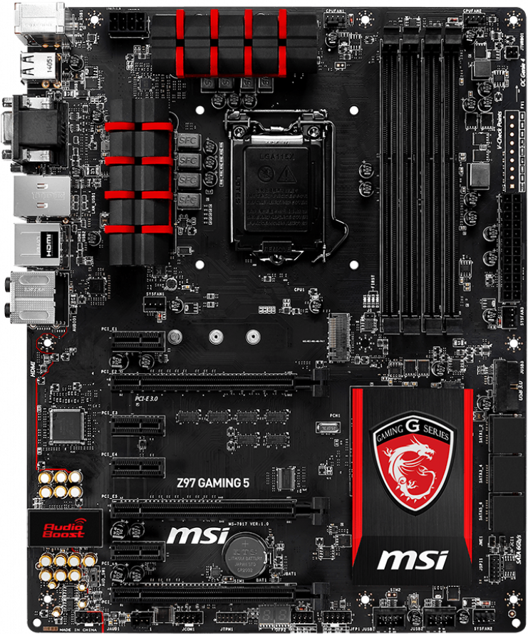 MSI Z97 Gaming 5 - Motherboard Specifications On MotherboardDB